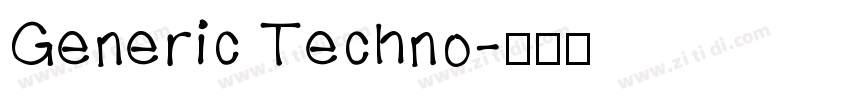 Generic Techno字体转换